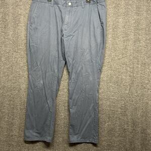 Bonobos‎ Pants Mens Chino Straight Athletic Fit Size 38X28 Blue Flat Front
